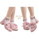 Iris Corolla Tulips Chunky Heel Shoes(Reservation/5 Colours/Full Payment Without Shipping)